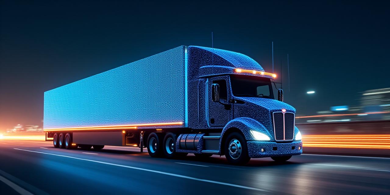 Secure digital logistics and data protection visualization