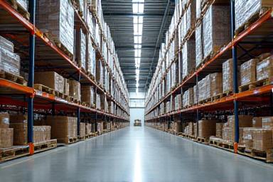 Inside the Blur Distribution warehouse facility